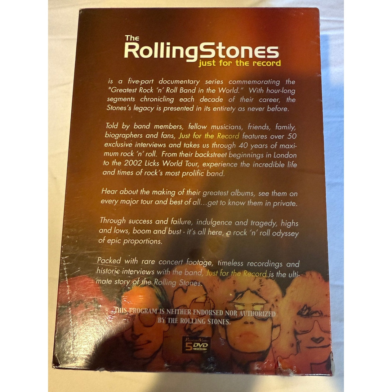 NEW** The Rolling Stones Just for The Record DVD 2003 5-Disc Box Set