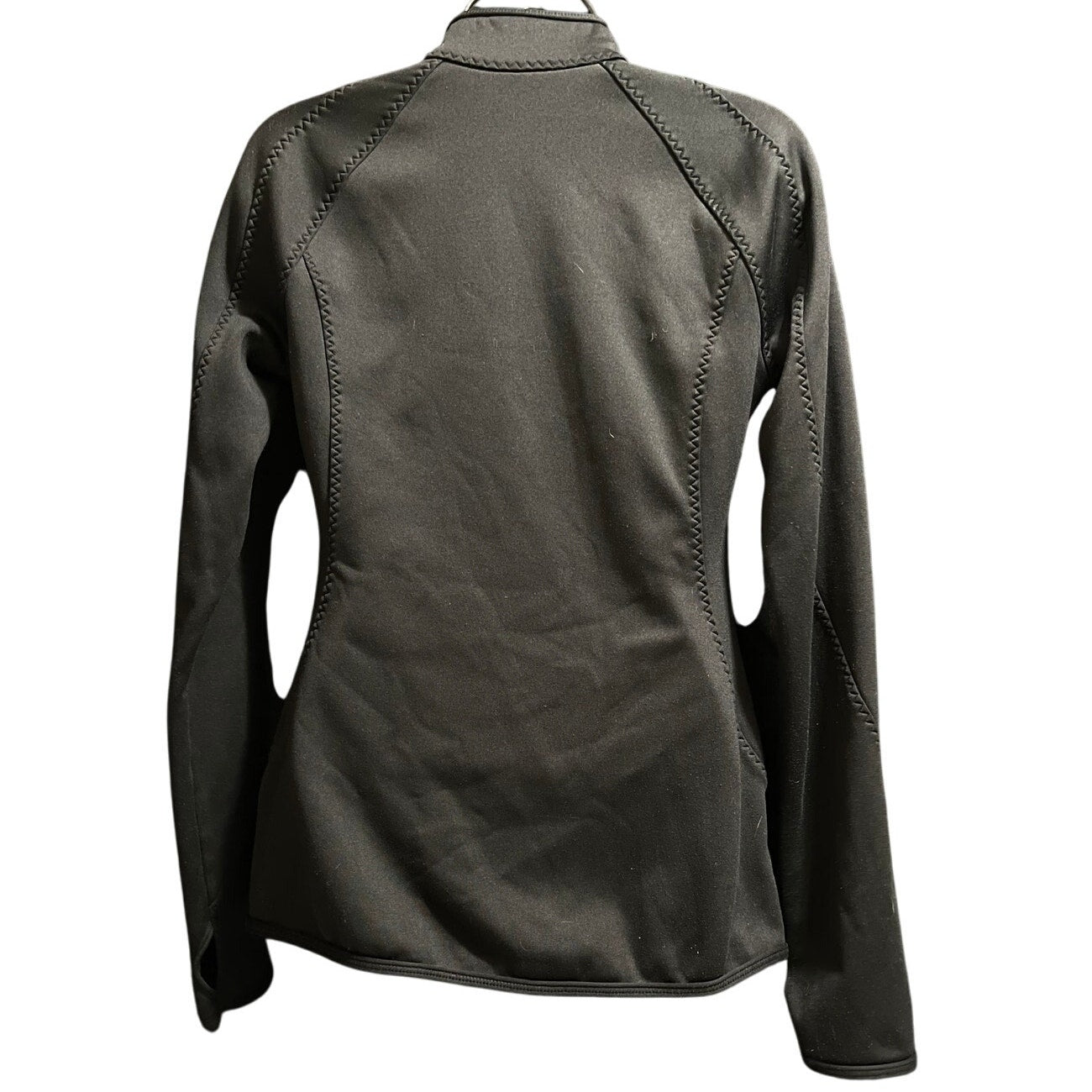 Gap Fit Size Small Black Long Sleeve Full Zip Athletic Sweatshirt