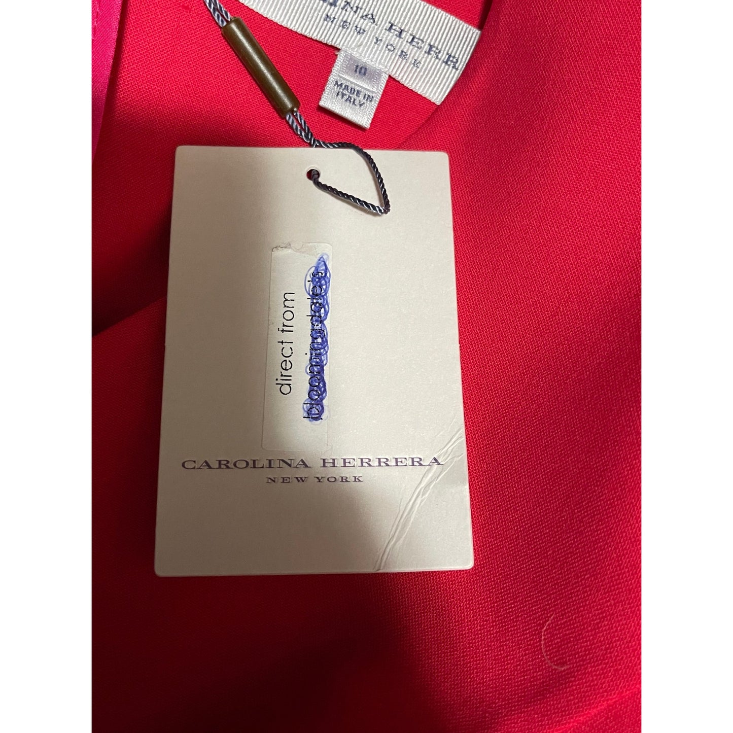 NWT Carolina Herrera Pink / Salmon Fit & Flare Dress Size 10 - $1,314 MSRP