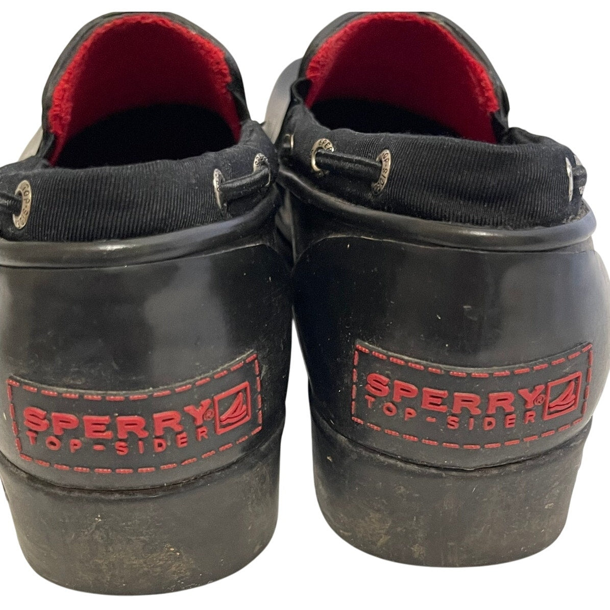 Women’s Sperry Black Waterproof Slip-on Wedge Boots- Size 9M