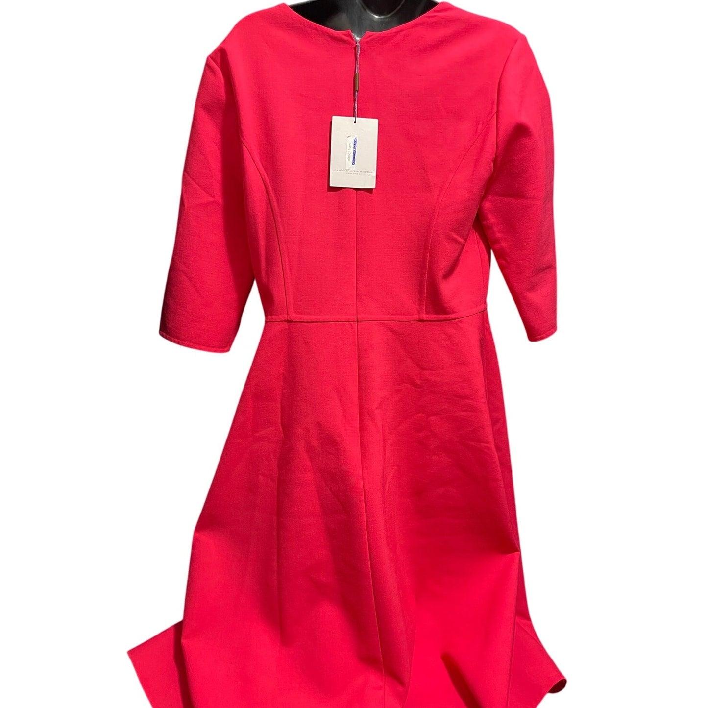 NWT Carolina Herrera Pink / Salmon Fit & Flare Dress Size 10 - $1,314 MSRP