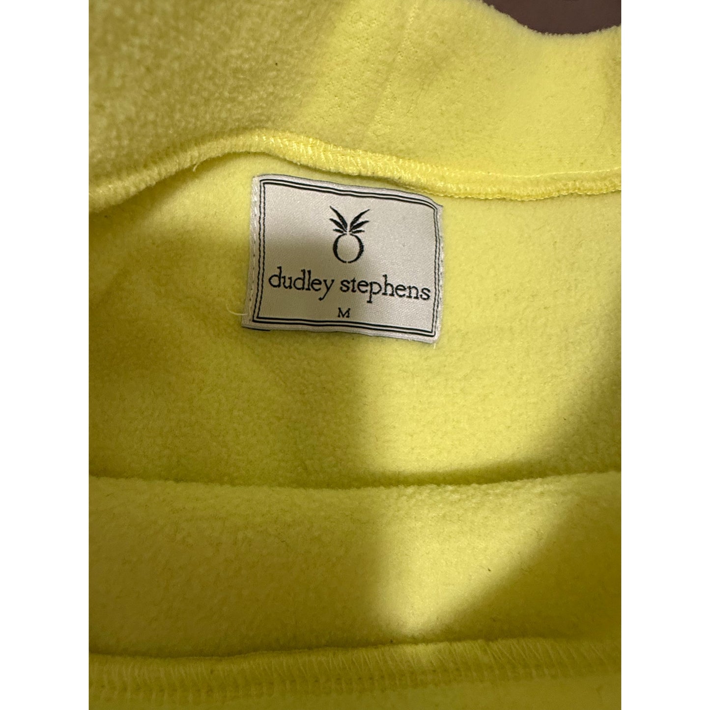 Dudley Stephens Neon Yellow Fleece Pullover Sweatshirt - Medium
