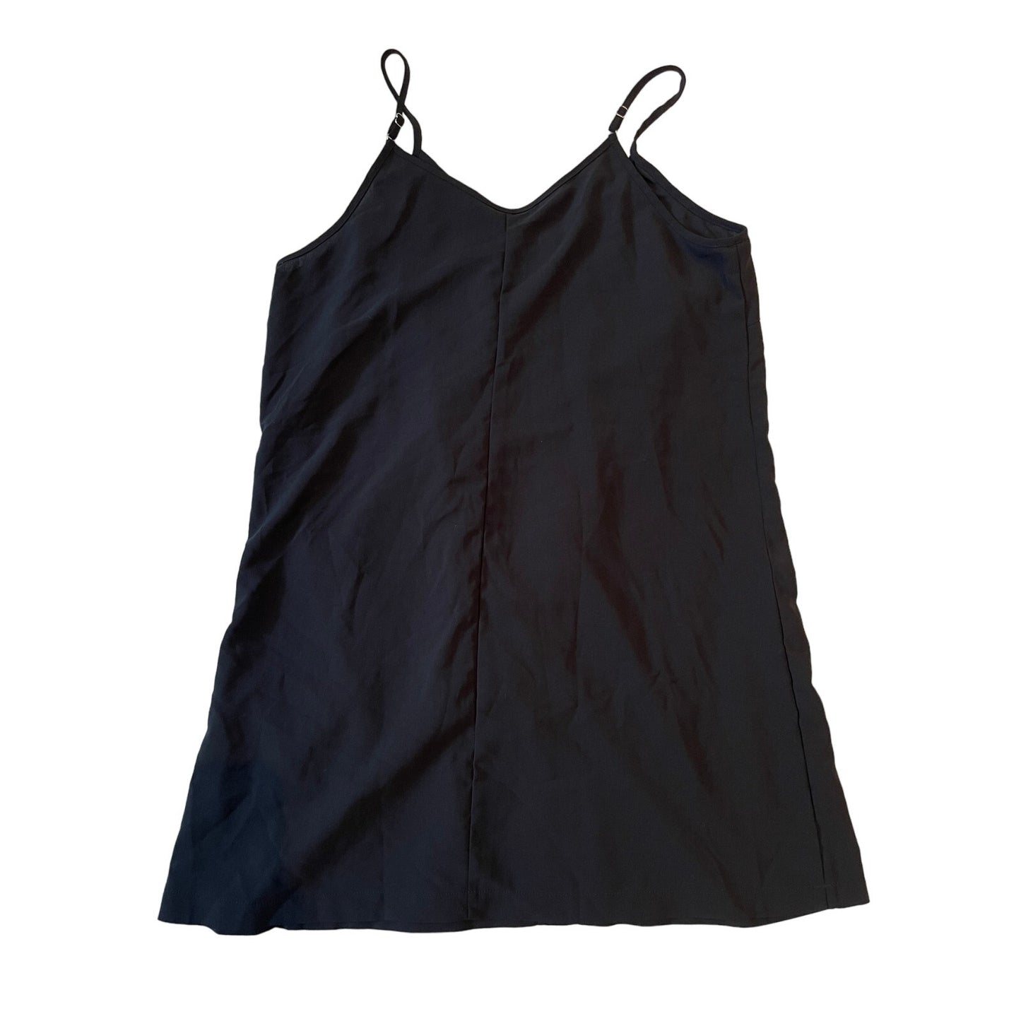Unbranded Size Medium / Large Black Tank Blouse w/ Brown Buttons