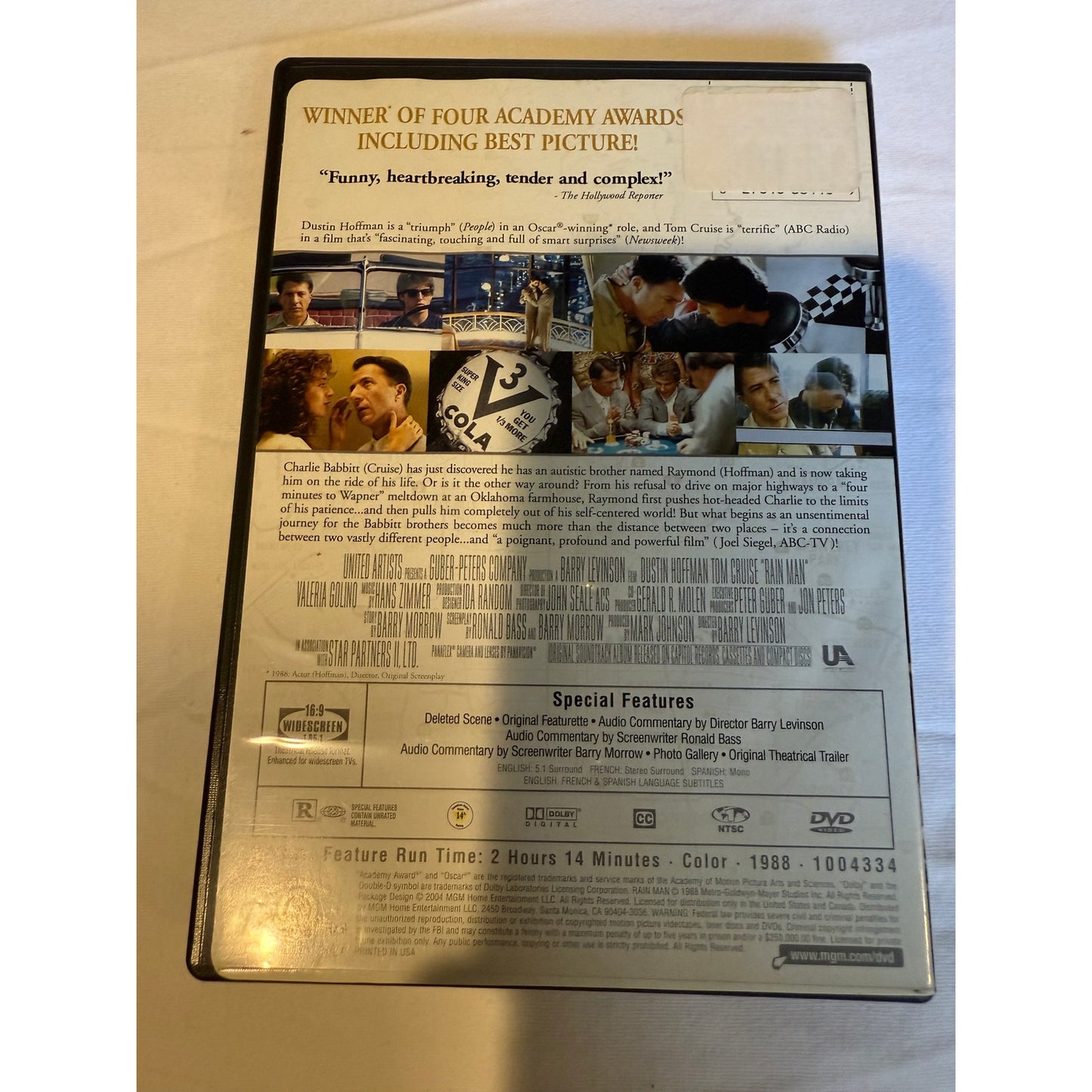 Rain Man Special Edition (DVD, 1988) Dustin Hoffman Tom Cruise