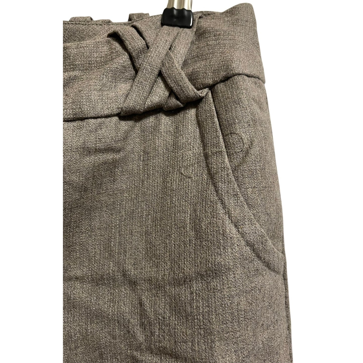 Vintage 90s David N. Wool Slacks - Size 6 - Y2K - Khaki / Tan