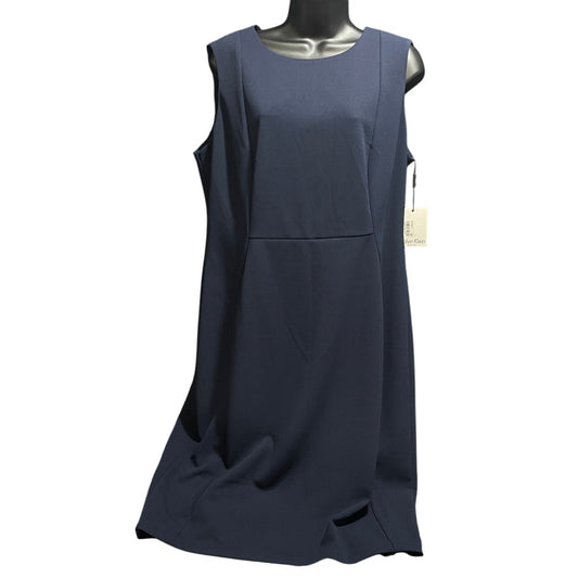 Calvin Klein Size 14 Dark Navy Sleeveless Sheath Dress - NWT - $89.98 MSRP