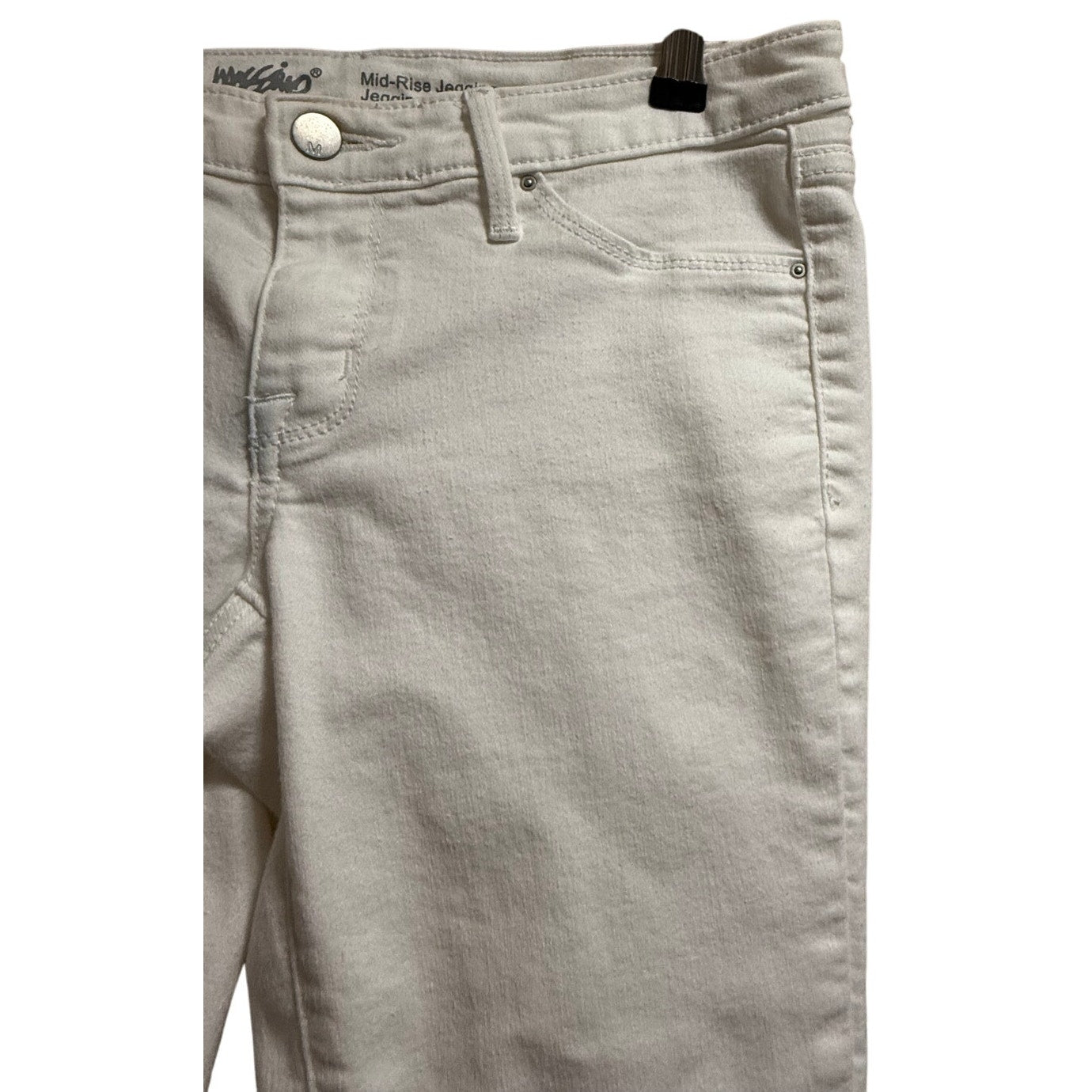 Mossimo Mid-Rise Jegging White Denim Jeans - Stretch - Size 4