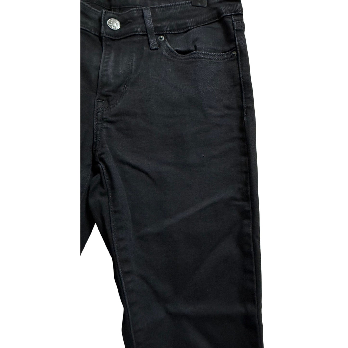 Levi's 711 Skinny Black Denim Jeans - Size 26