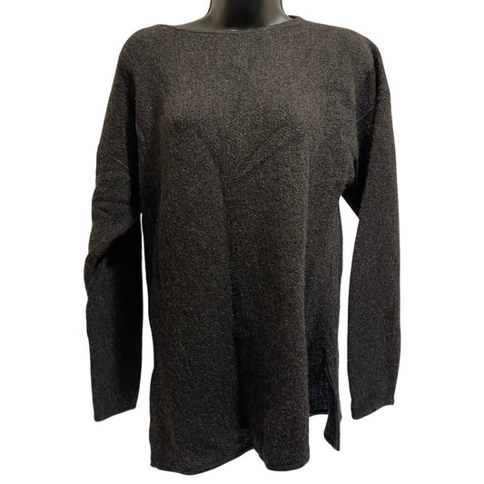 Vintage Peruvian Connection 100% Alpaca Gray Sweater - Size Small