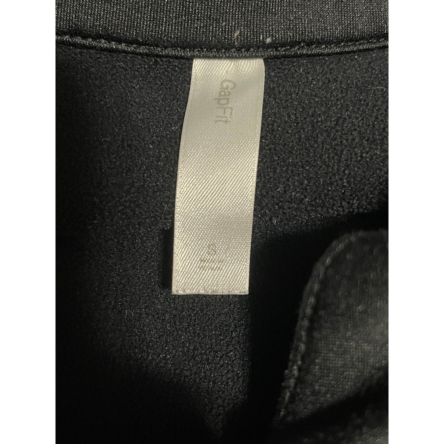 Gap Fit Size Small Black Long Sleeve Full Zip Athletic Sweatshirt