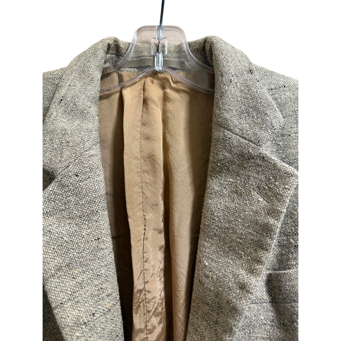 Vintage Calvin Klein Cream Tweed Blazer Classic Sport Coat