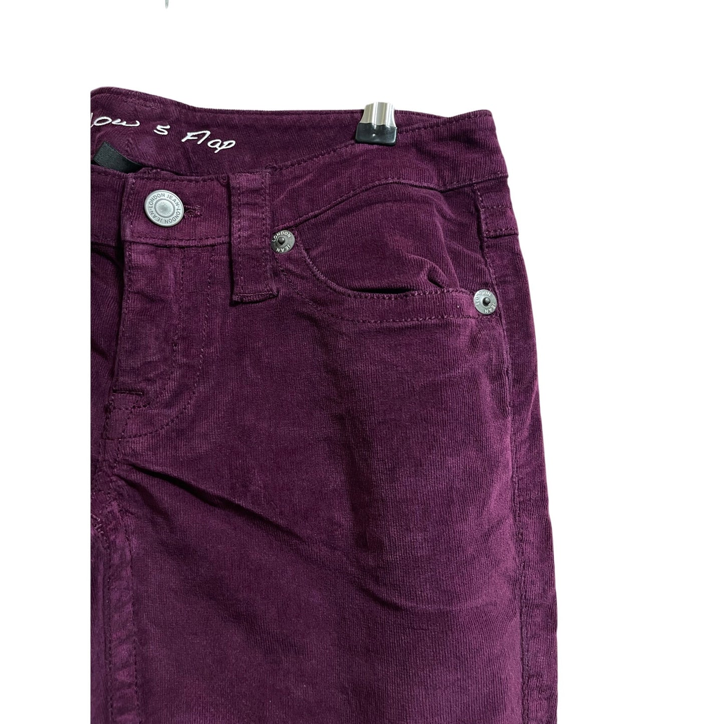 Victoria's Secret Plum Bootcut Low Rise Fine Gauge Corduroy Pants - Size 2