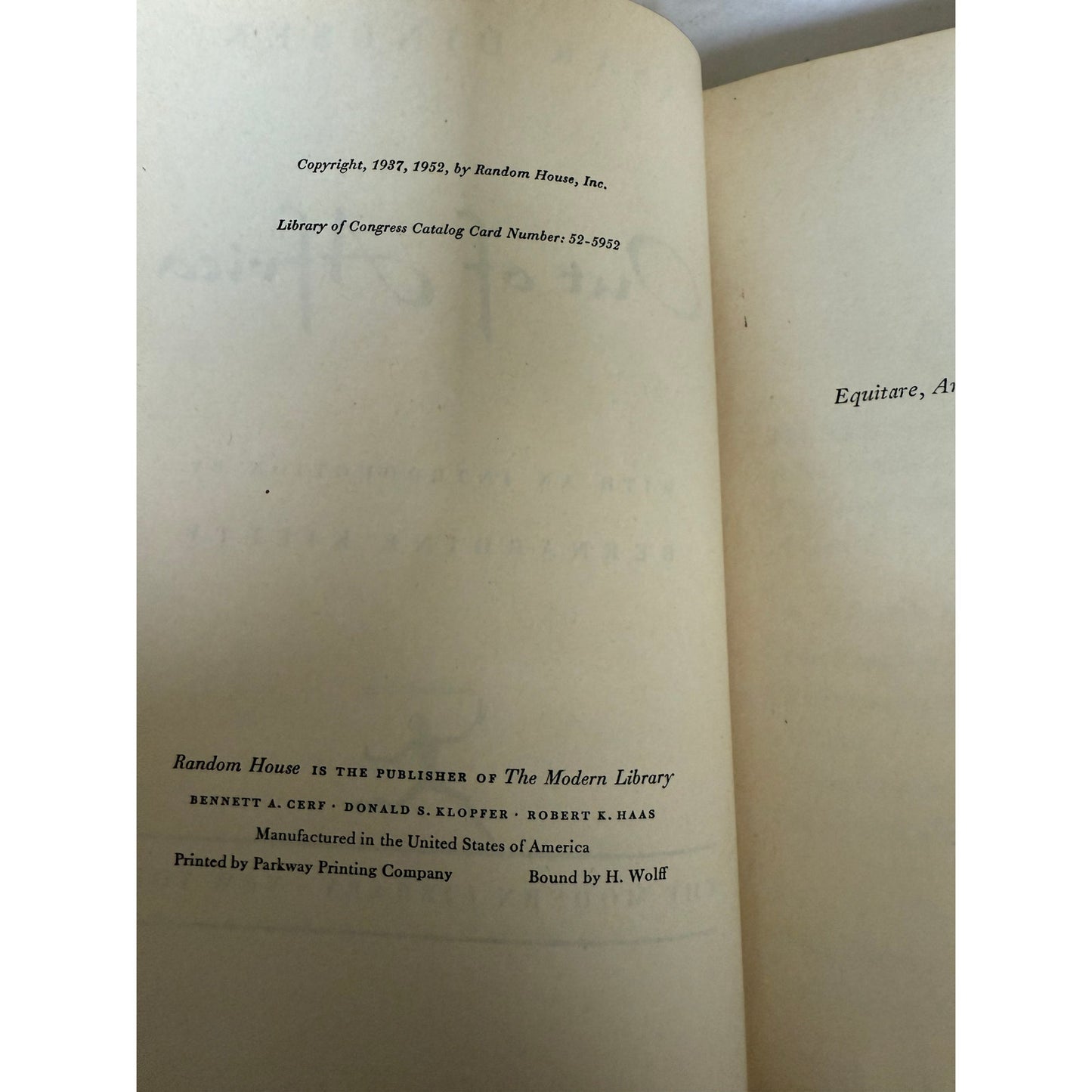 Out of Africa - Isak Dinesen - With Dust Jacket - 1952 - Hardcover