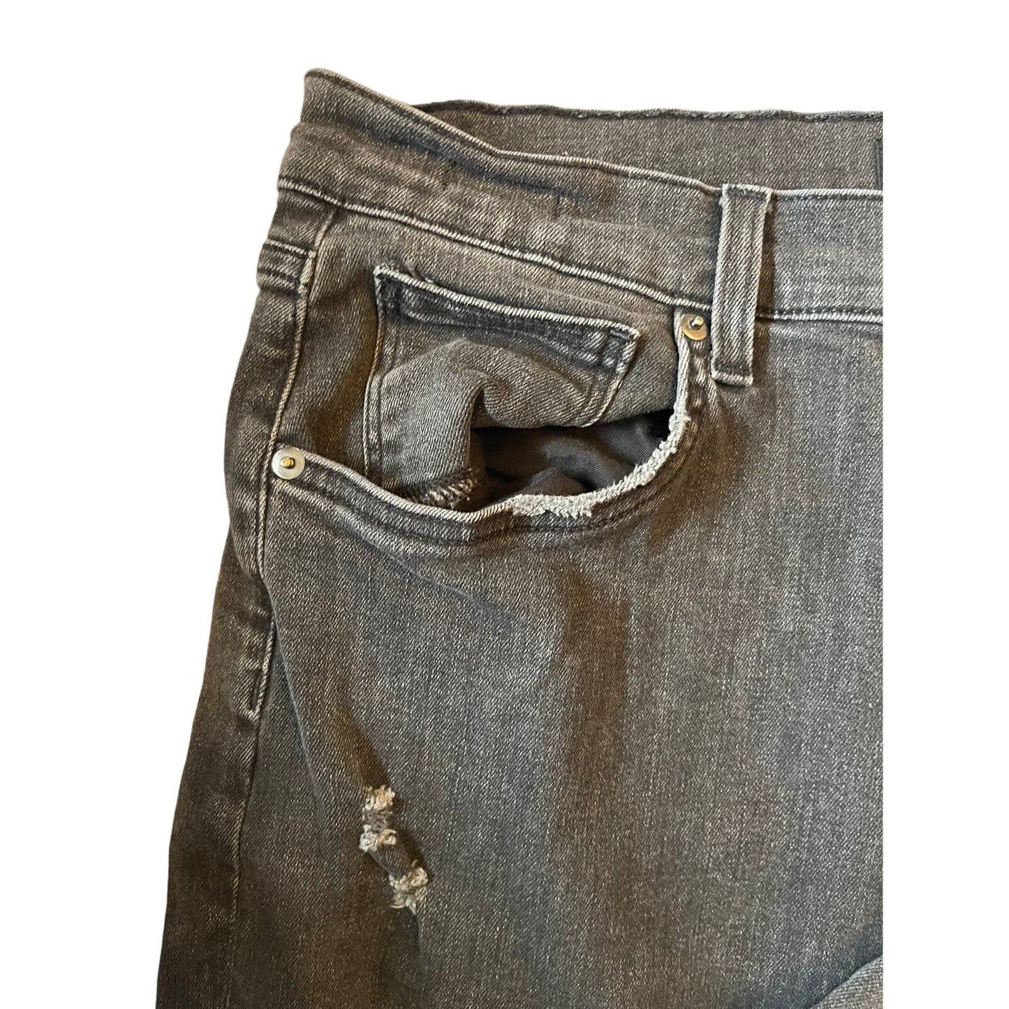 Veronica Beard Women's Black Jeans Size 30/10 Benzi MidRise Crop Fray