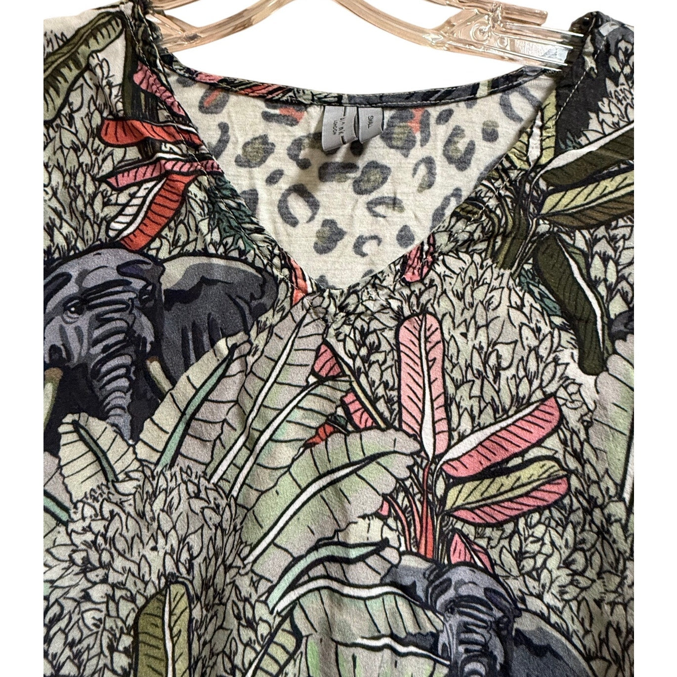 Blank London Long Sleeve Animal Print Blouse - Size Small - Anthropologie