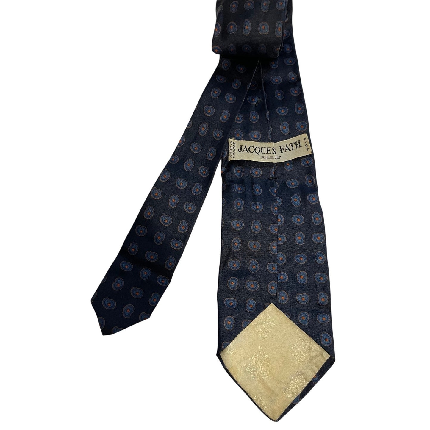 Vintage Jacques Fath Designer 100% Silk - French Designer Necktie - Men's Tie