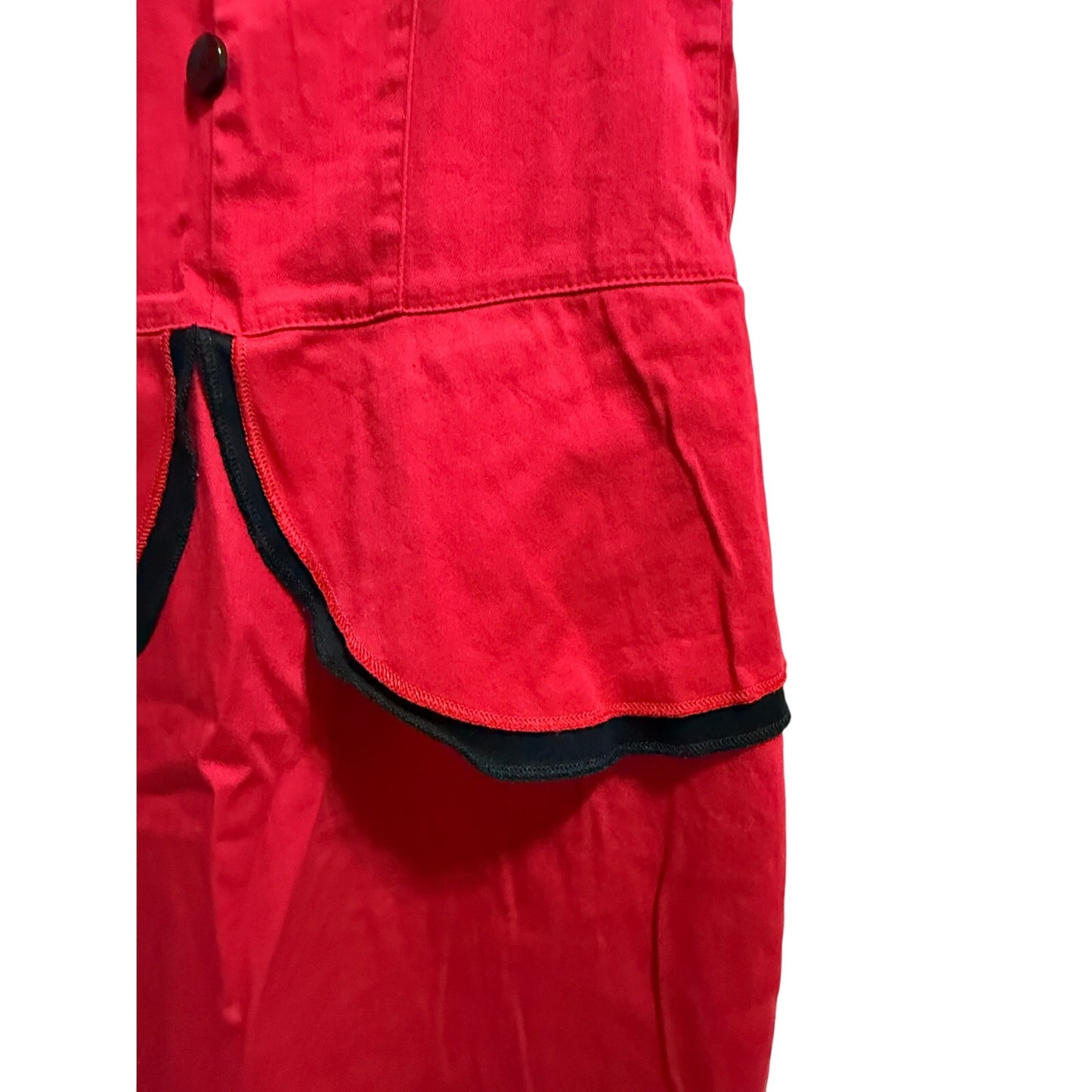 Rock Steady Red & Black Sleeveless Mini Dress Size Large - Y2K Vintage