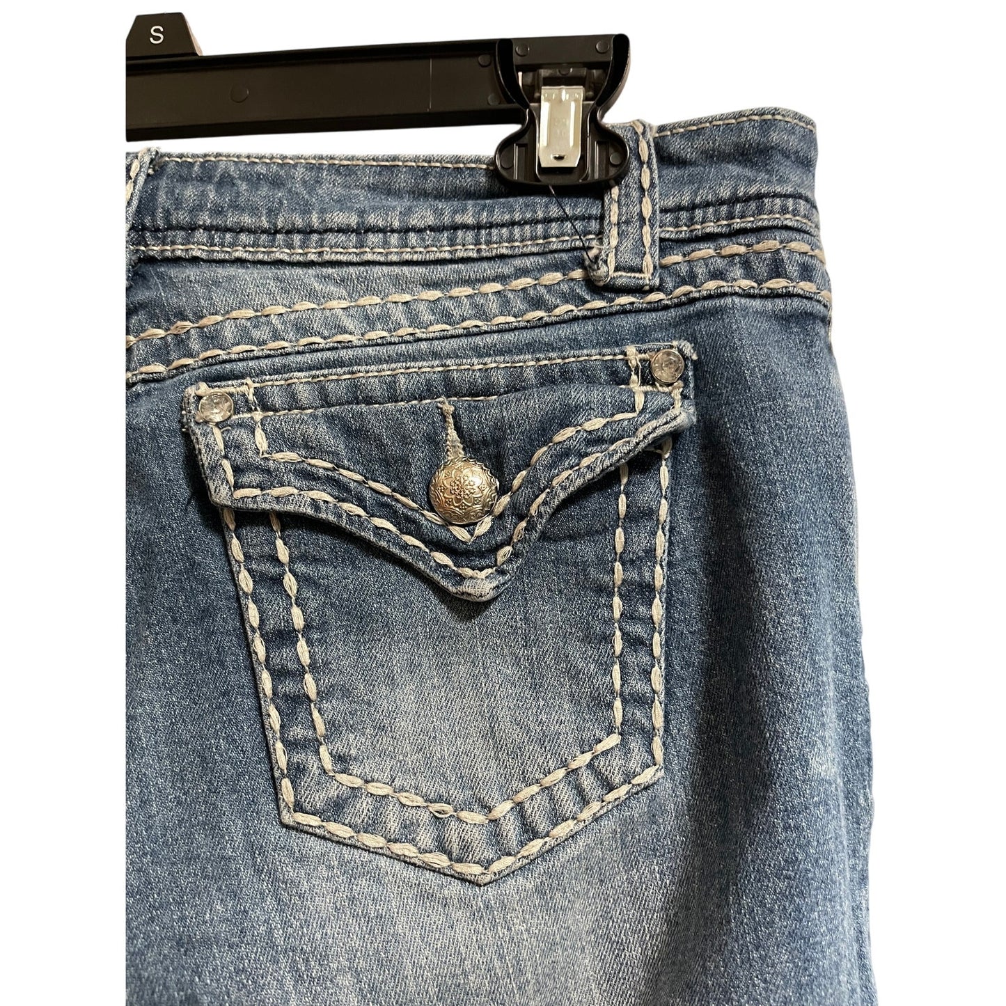 Suko Jeans Size 8 Embellished Straight Leg Jeans - Y2K