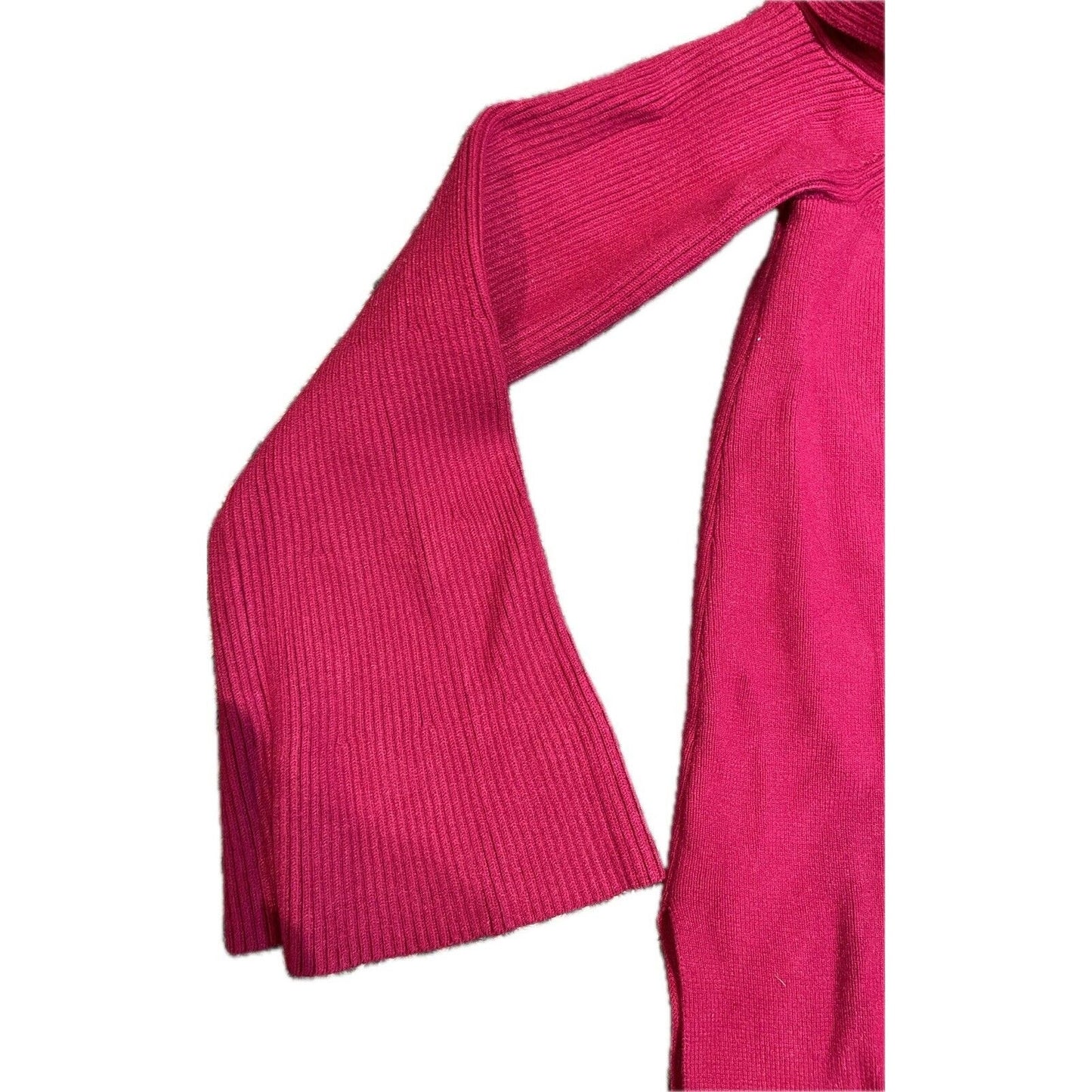 NWT Anthropologie Women’s Split Hem Cowl Neck Size Small Pink Sweater $120 MSRP
