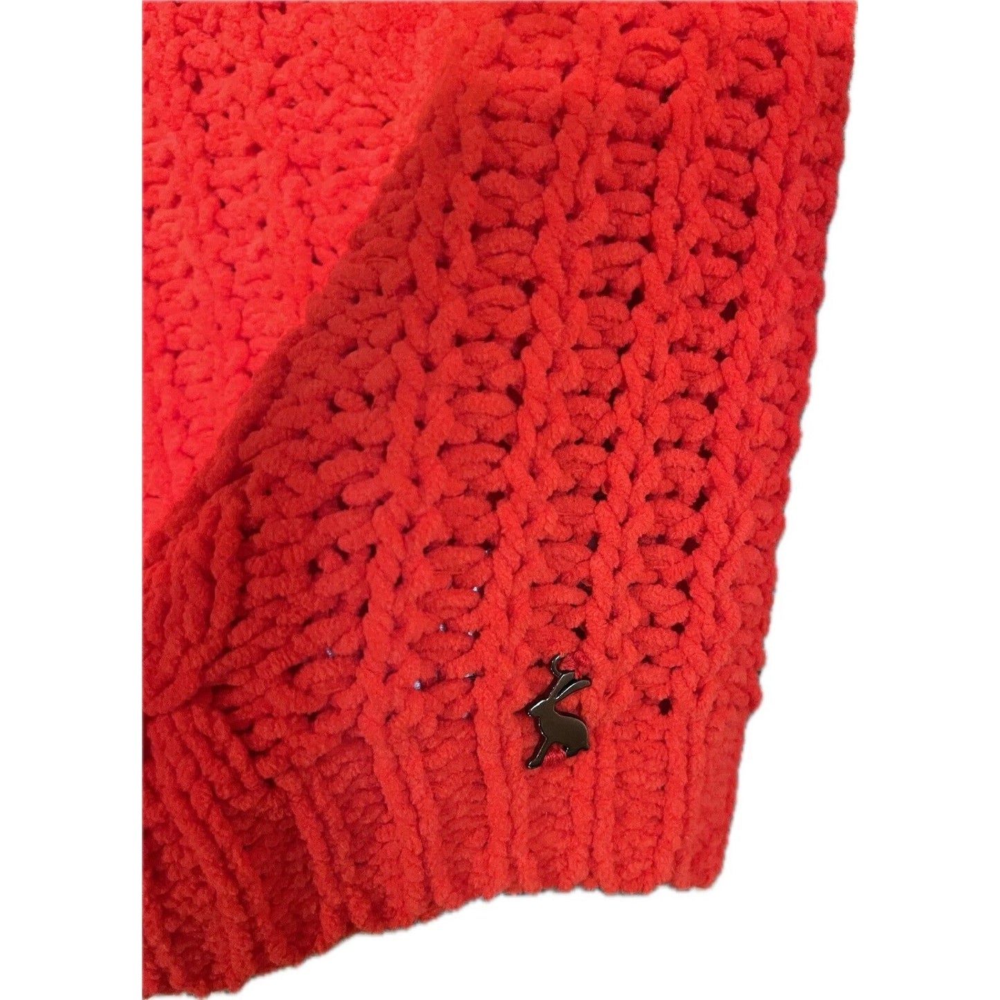 NWT Joules Knitwear Red Cable Knit Women’s Sweater Crew Neck Size 8 $62 MSRP