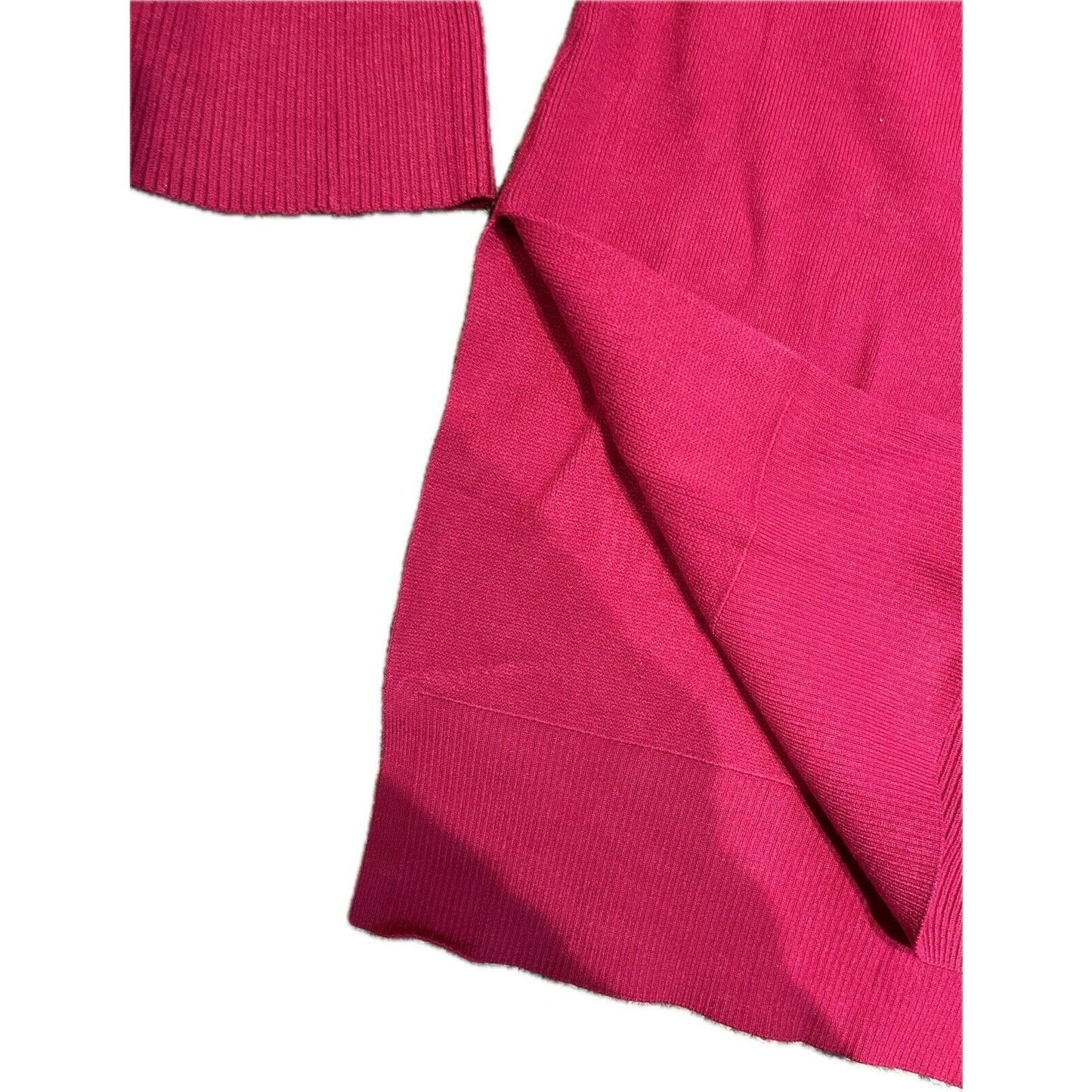 NWT Anthropologie Women’s Split Hem Cowl Neck Size Small Pink Sweater $120 MSRP