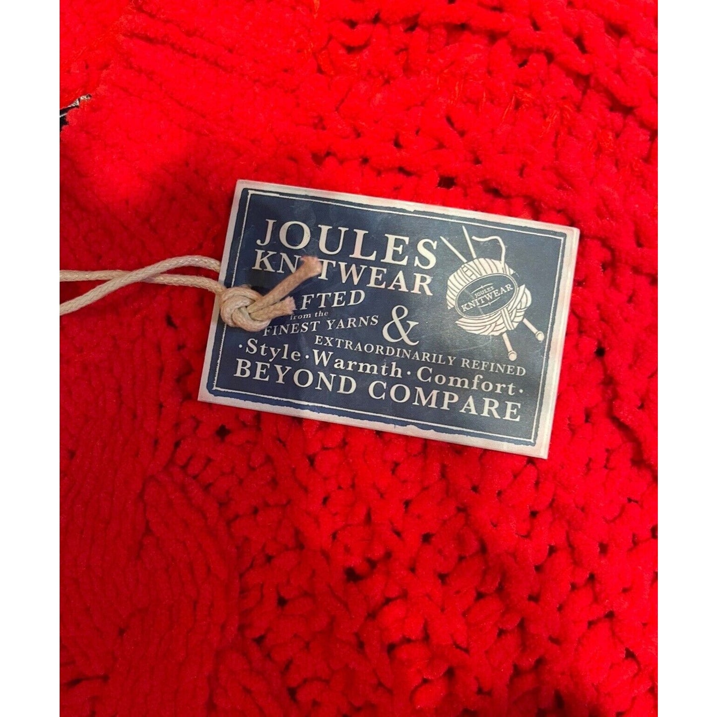 NWT Joules Knitwear Red Cable Knit Women’s Sweater Crew Neck Size 8 $62 MSRP