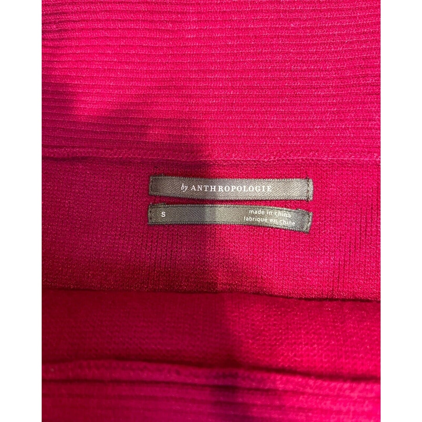 NWT Anthropologie Women’s Split Hem Cowl Neck Size Small Pink Sweater $120 MSRP